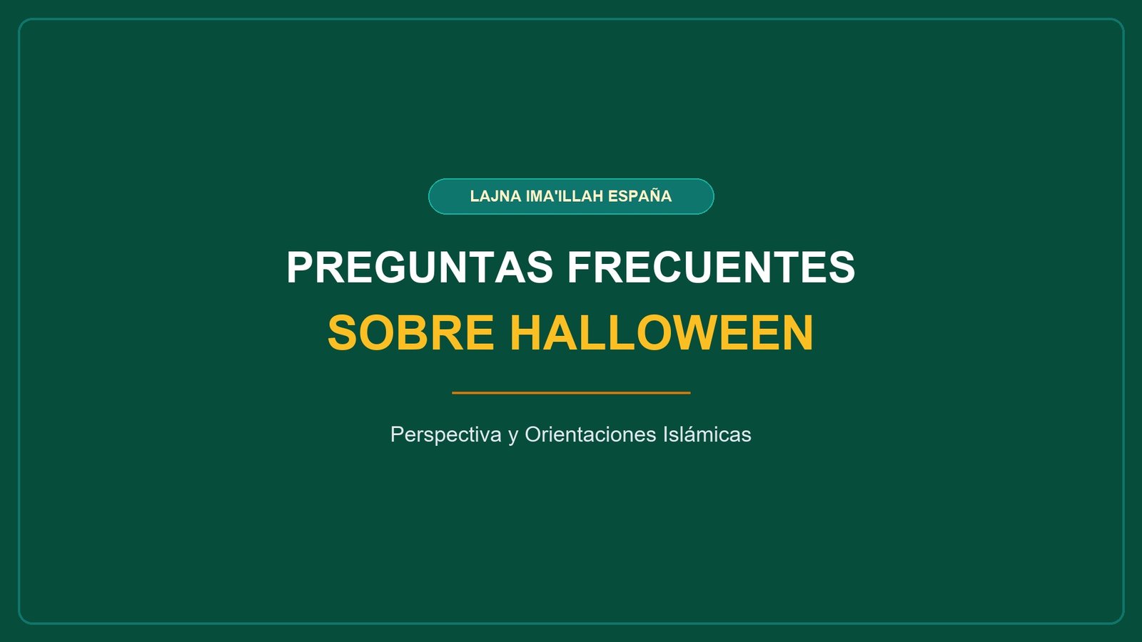 Preguntas Frecuentes sobre Halloween - Lajna Ima'illah España